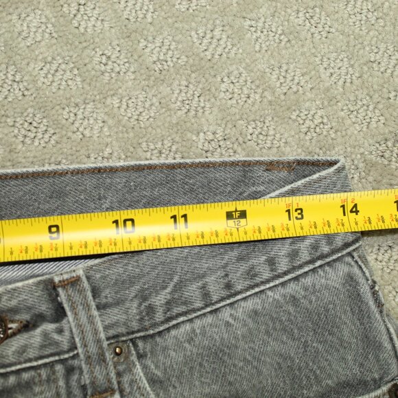 Vintage 80's Red Batwing Tag 501 Button Fly Grey 30x34 Jeans EUC! - Picture 8 of 9